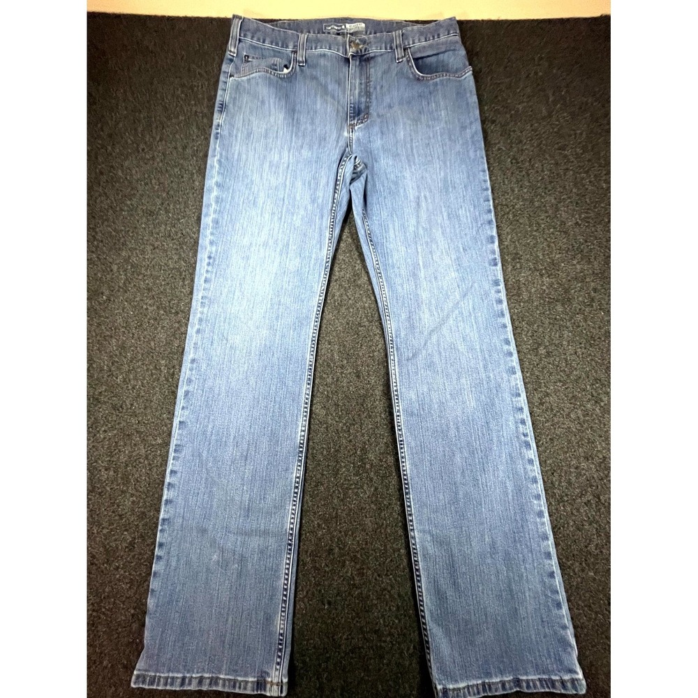 Carhartt Relaxed Fit Jeans Mens 36x34 Blue Denim Straight Leg Workwear Rugged